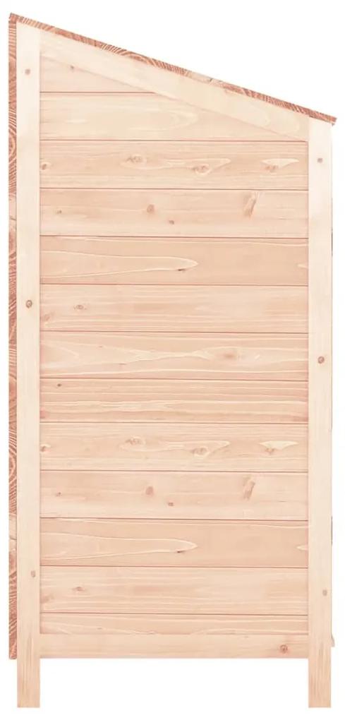 Sopron de gradina, 102x52x112 cm, lemn masiv de brad natural, 102 x 52 x 112 cm