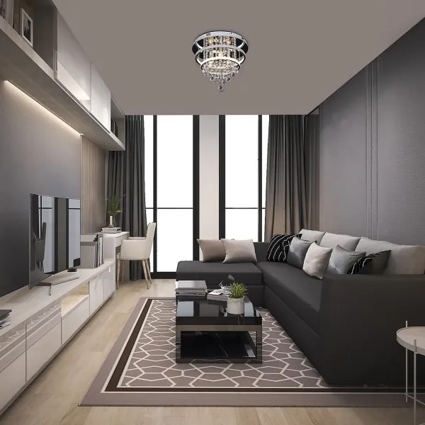 Rabalux 2237 - Lustru plafonier PALLAS LED/32W/230V + 3xE14/40W cristal