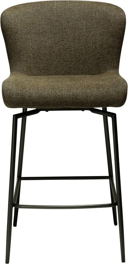 Scaun de bar kaki tapițat (înălțime șezut 67,5 cm) Glam – DAN-FORM Denmark