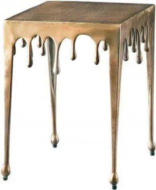 Masuta deosebita design picatura Liquid Line S 45cm, auriu