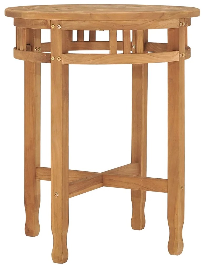 315463 vidaXL Masă de bistro, Ø60x75,5 cm, lemn masiv de tec