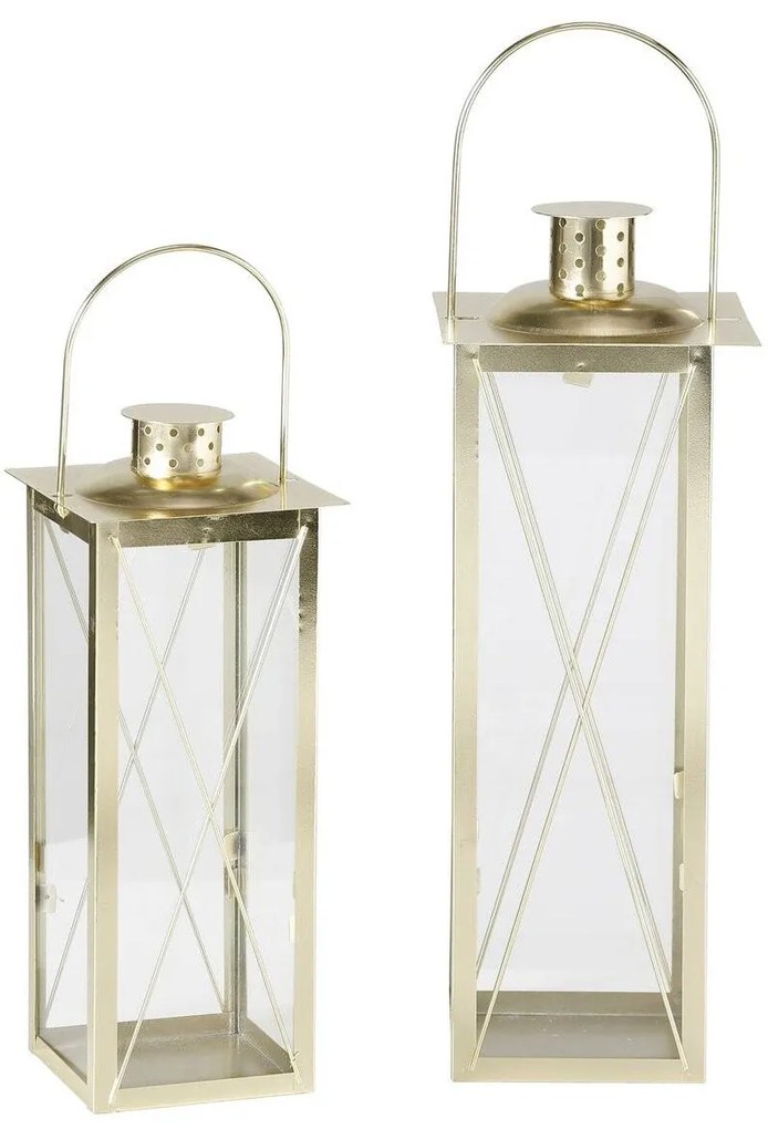 Set 2 felinare  Farol, auriu