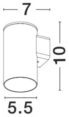 Aplica de perete LED iluminat exterior IP67 ALP NVL-9010008