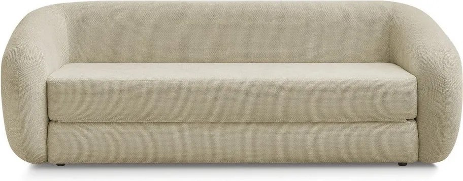 Canapea taupe extensibilă cu tapițerie din chenille 228 cm Neyo – Bobochic Paris