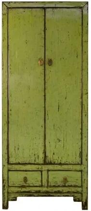Dulap verde din pin 75x40x180 cm Cabinet Versmissen