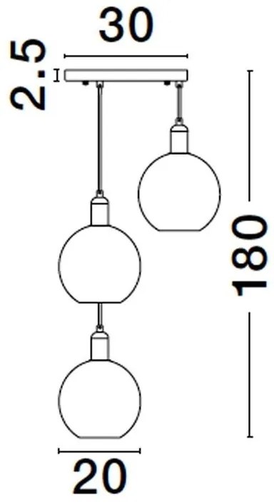 Lustra suspendata design modern MIRRO