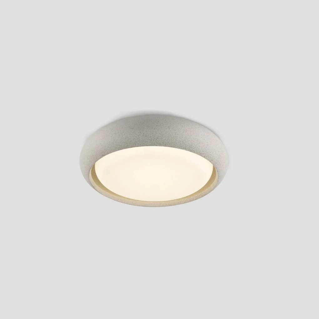 Plafoniera LED exterior iluminat minimalist IP44 ANGA 24cm alba
