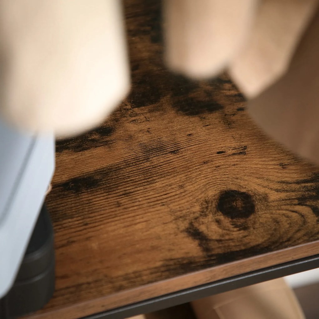 Perete de hol TAYLOR cu dulap pentru pantofi 181x58 cm, maro rustic