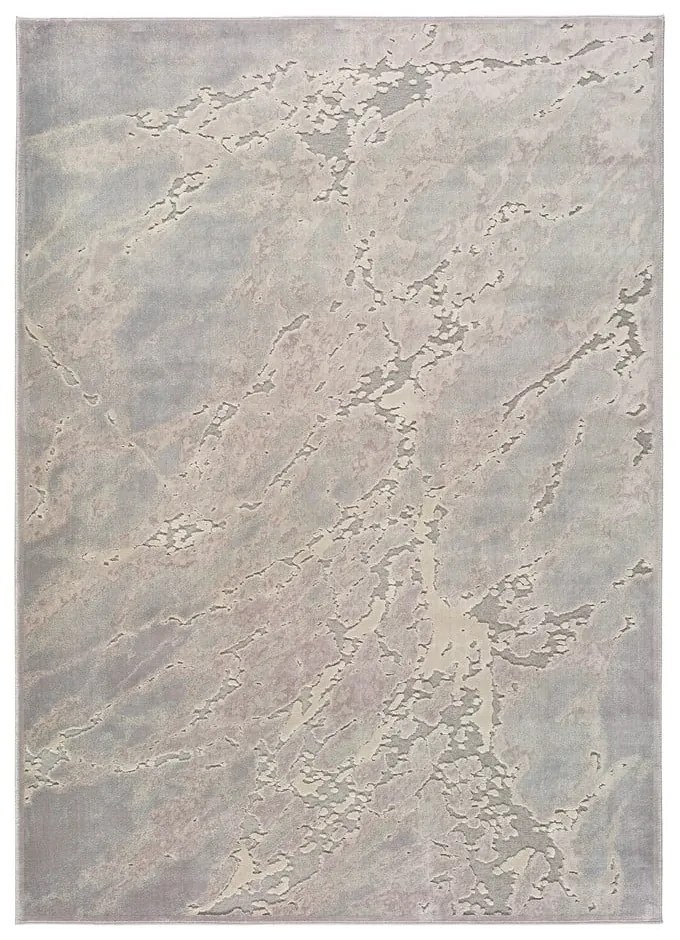 Covor din viscoză Universal Margot Marble, 140 x 200 cm, gri-bej