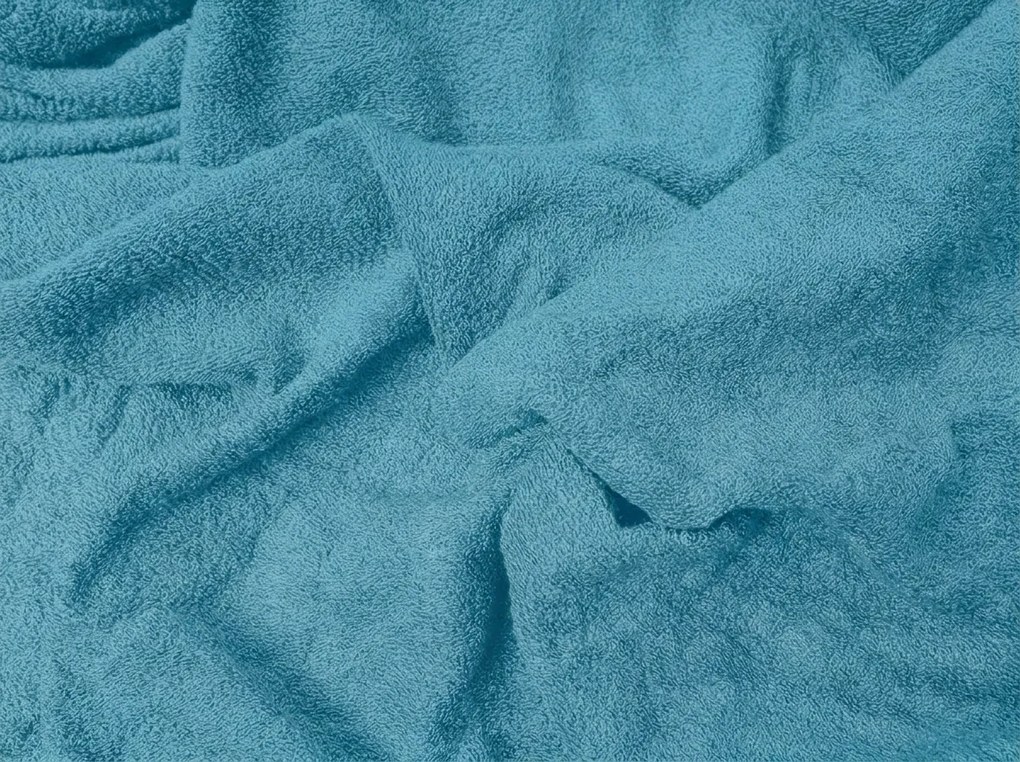 Cearsaf Frote EXCLUSIVE turcoaz inchis 90 x 200 cm