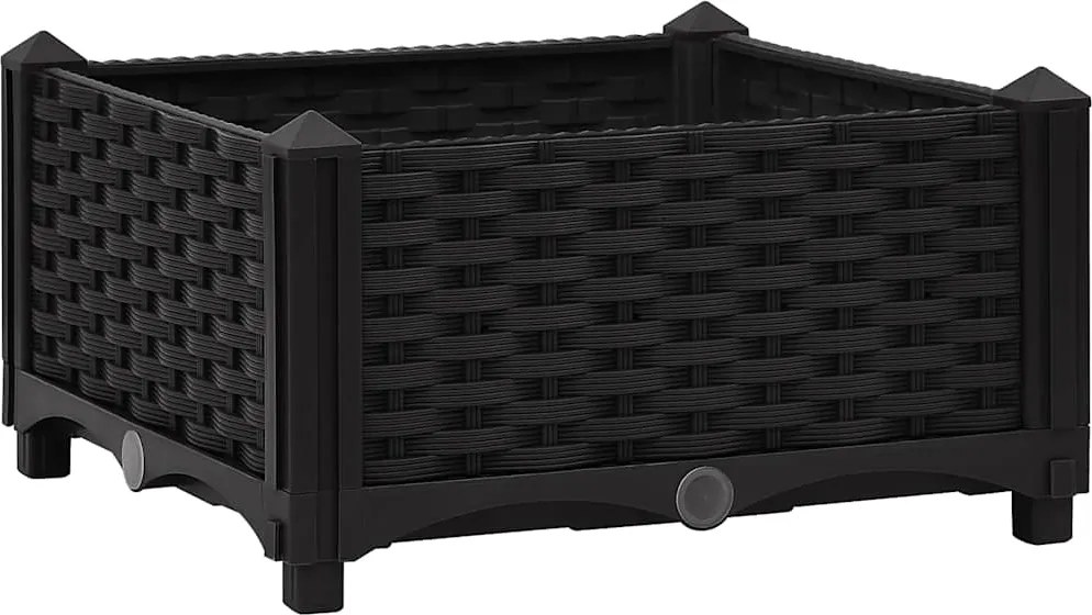 vidaXL Strat înălțat, 40x40x23 cm, polipropilenă