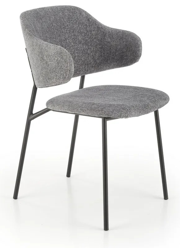 Scaun de bucaterie Lutero, gri