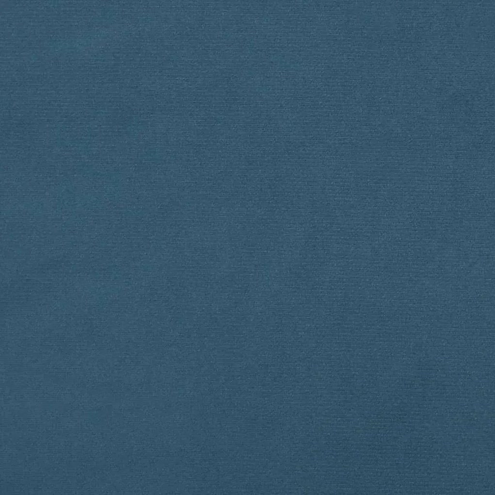 Cadru de pat cu tablie, albastru inchis, 180x200 cm, catifea Albastru inchis, 180 x 200 cm, Design cu nasturi