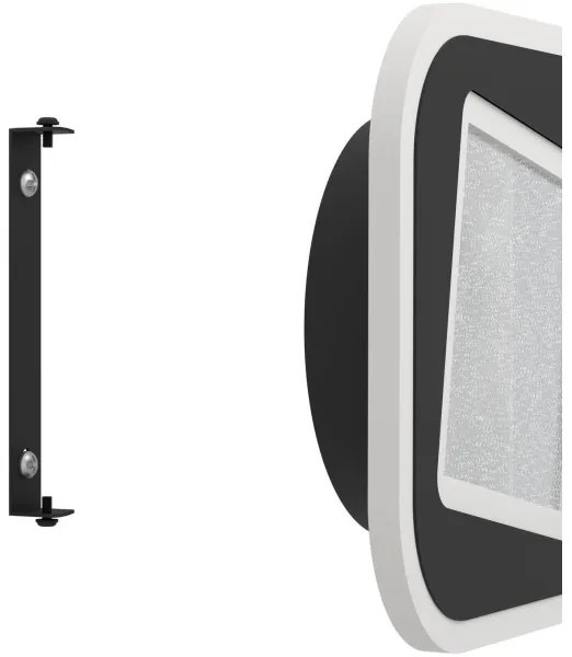 Aplică LED Eglo 901239 MACCHIONI LED/12W/230V 4000K negru