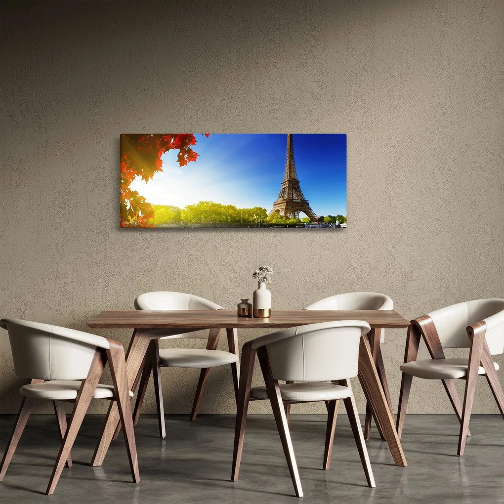 Tablou - toamna la Paris (120x50 cm)