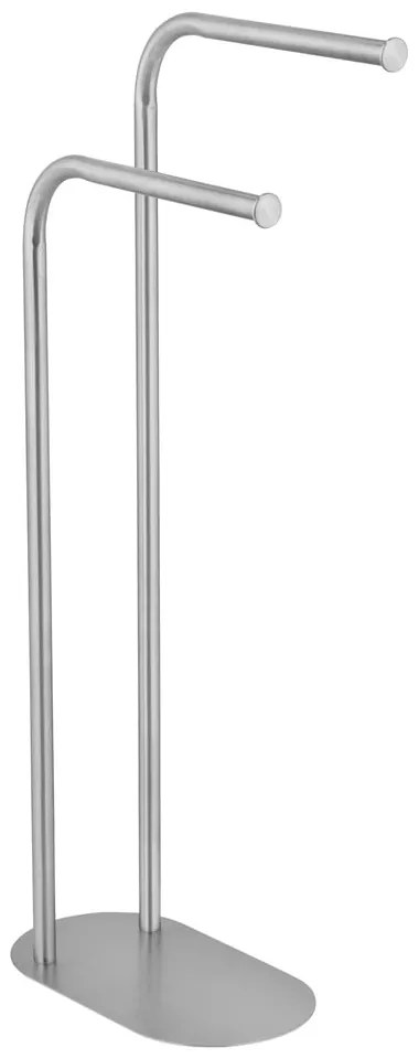 Suport pentru prosoape argintiu mat din oțel inoxidabil Levante – Wenko