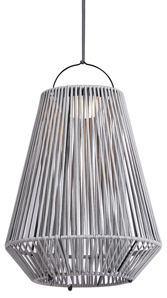 Lampă de masă boemă gri, incl. LED, cu 3 trepte de intensitate, IP54, reîncărcabilă solar - Duca