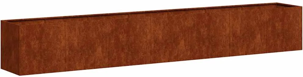 vidaXL Jardinieră Rusty 280x40x40 cm Oțel pentru intemperii