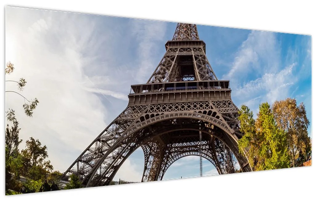 Tablou - Turnul Eiffel colorat (120x50 cm)