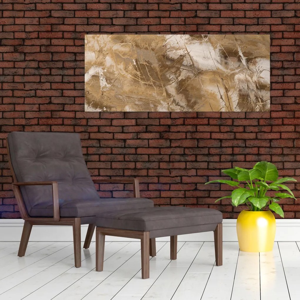 Tablou - Abstract maro (120x50 cm)