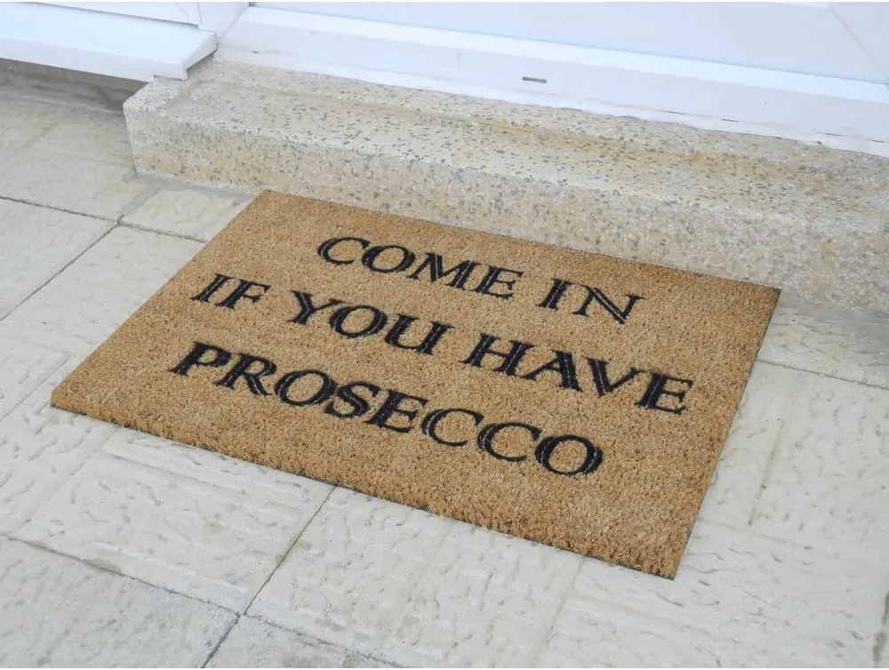 Covoraș intrare din fibre de cocos Artsy Doormats Prosecco, 40 x 60 cm