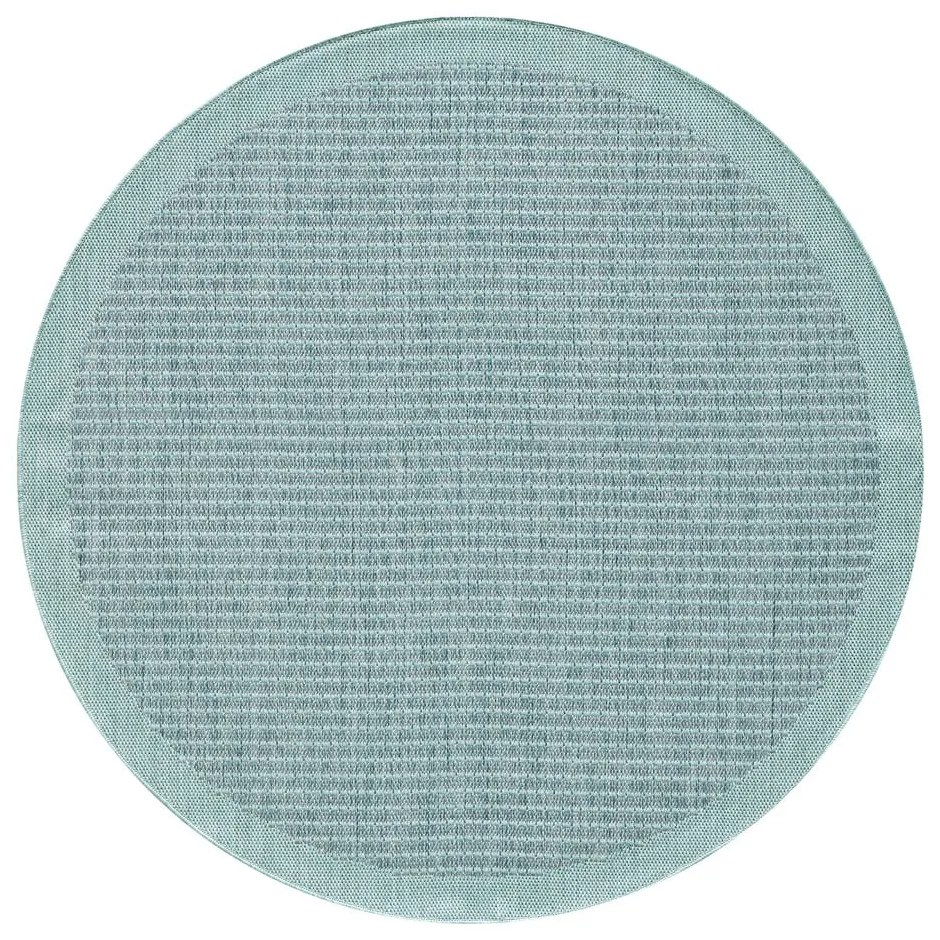 Covor pentru exterior și interior albastru rotund ø 120 cm Giza 1410 – Ayyildiz Carpets