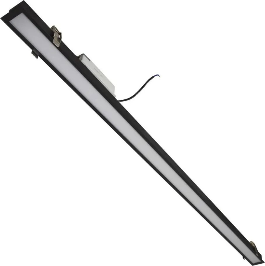 Plafonieră LED REDOM LED/42W/230V 3000K 120 cm neagră