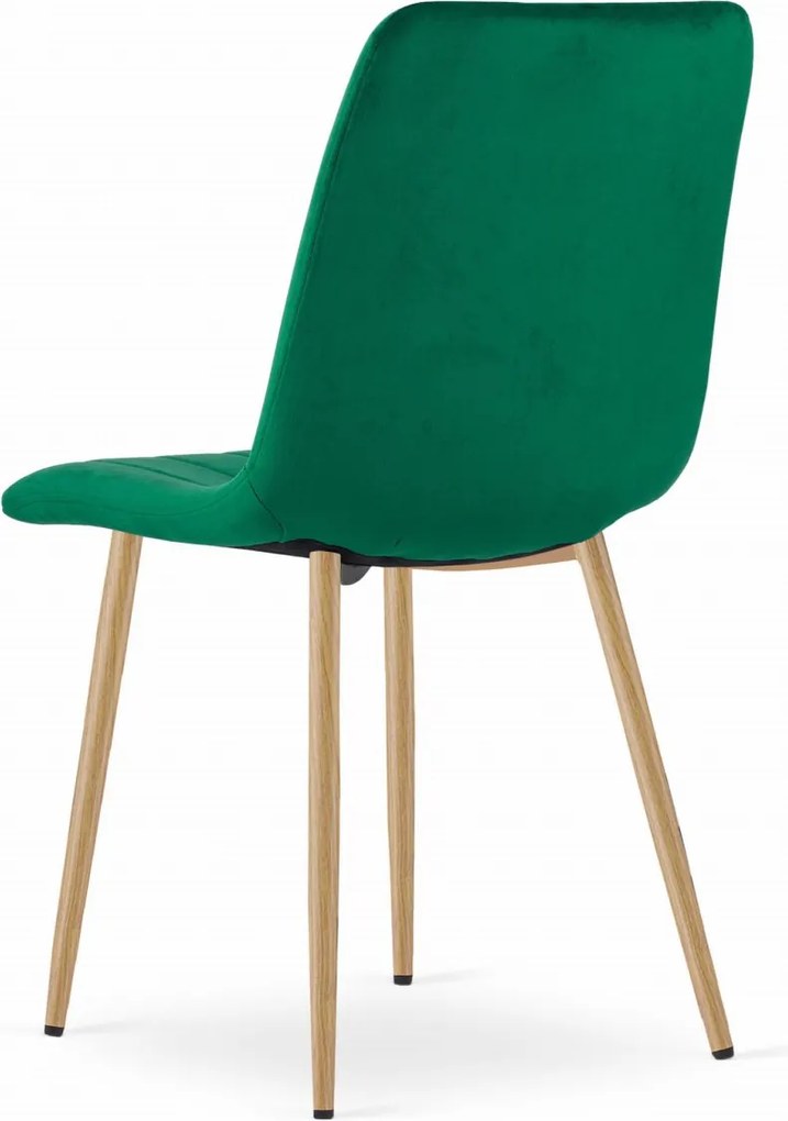 Oferta Scaun de catifea verde LAVA II. calitate secondară