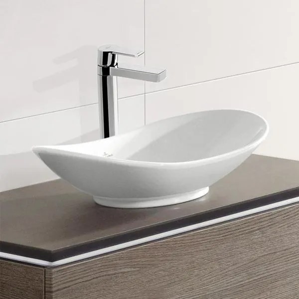 Lavoar pe blat Villeroy & Boch, My Nature, 81 cm, alb alpin