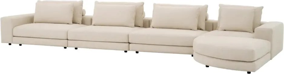 Canapea modulara design LUX Lounge Club, Nuoro beige