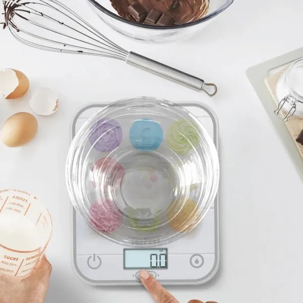 Cântar de bucătărie Tefal OPTISS 2xAAA colorat