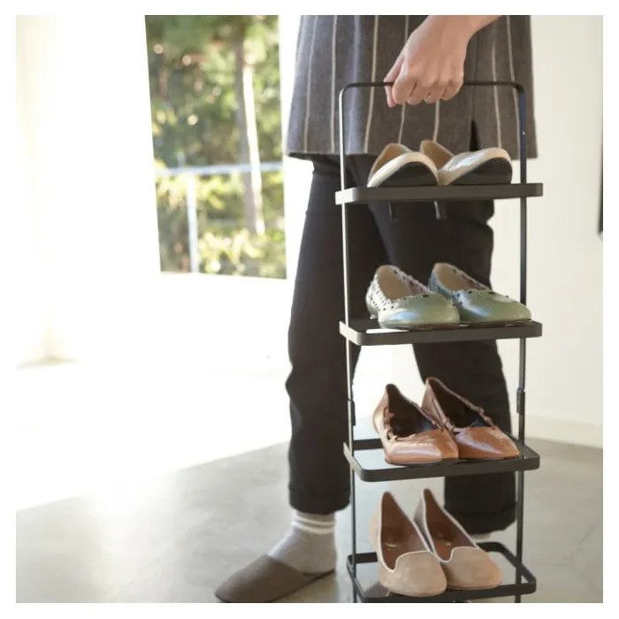 Pantofar negru din metal Tower Shoe Rack – YAMAZAKI