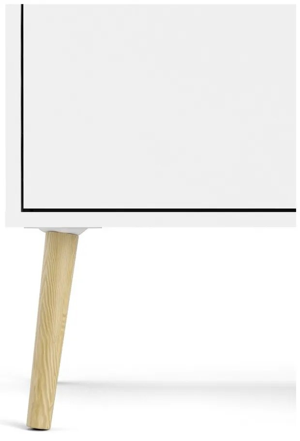 Comodă albă 147x82x39 cm Oslo – Tvilum