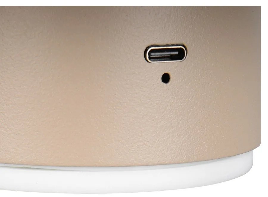 Aplică de perete bej LED cu USB Davey – Reality