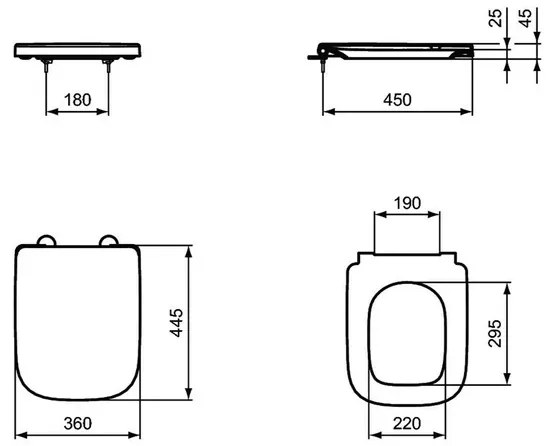 Capac WC softclose Ideal Standard I.life B alb