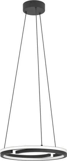 Eglo 901822 - Lustră LED reglabilă pe cablu MEZZOMONTE 2xLED/20W/230V negru + telecomandă