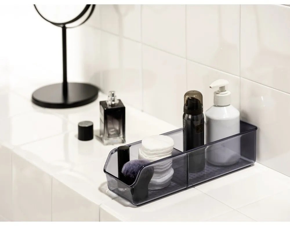 Organizator de baie gri din plastic reciclat San Diego – Wenko