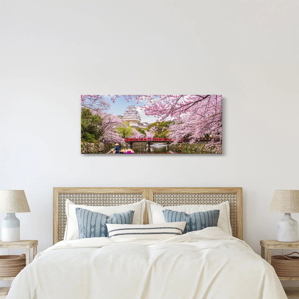 Tablou cu cireș japonez (120x50 cm)
