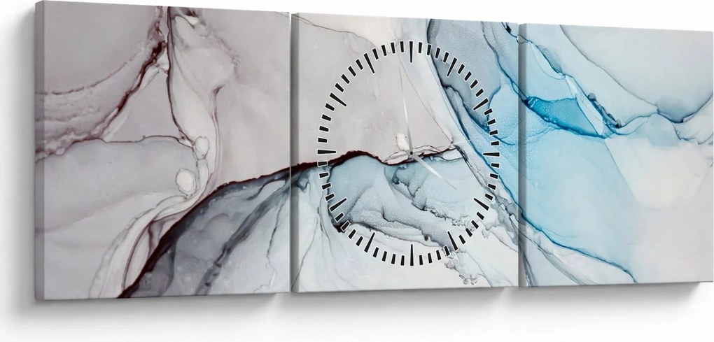 Tablou abstracției (cu ceas) (90x30 cm)