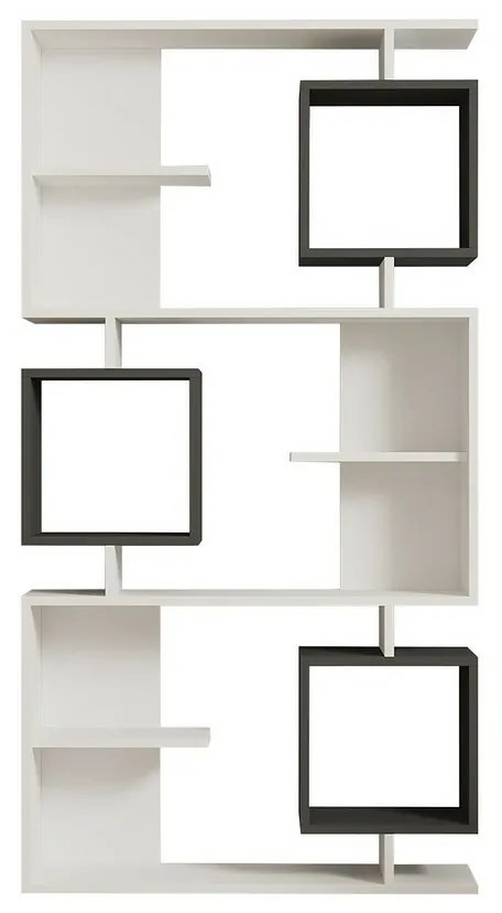 Bibliotecă Icardi Anthracite and White