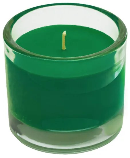 Lumanare in pahar MINNESOTA GREEN 9 cm verde inchis