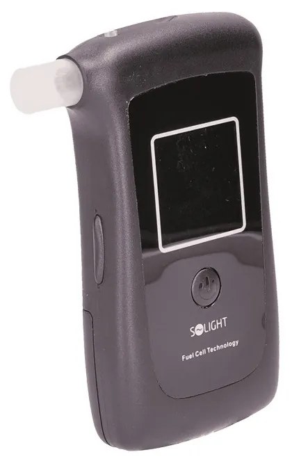 Tester profesional de alcool Fuel Cell cu un interval de 0,0-4,0 ‰ BAC, negru