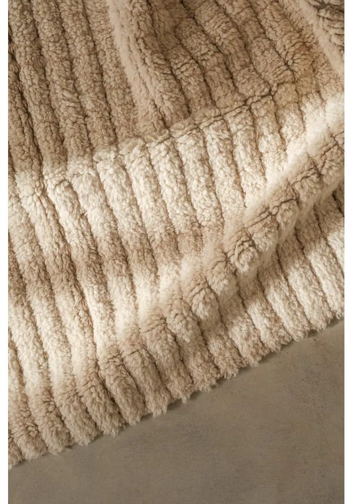 Covor bej lavabil, țesut manual din lână 80x140 cm Unexpected Wool – Lorena Canals