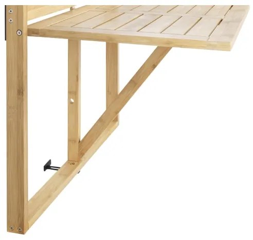 WENKO 69806800 - Masă WAIKIKI 64x65 cm alb/maro