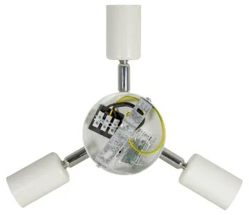 Plafonieră Duolla YUTE BOHO 3xE27/15W/230V d. 60 cm maro/gri