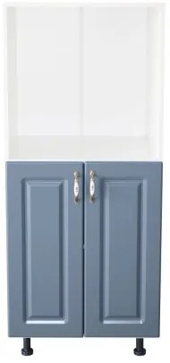 Soldat 60 cu 2 usi cu spatiu cuptor Zebra MDF albastru drept
