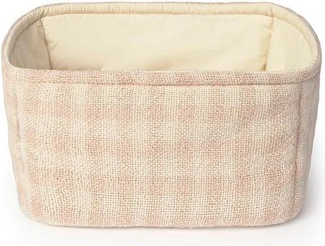 Coș de jucării pentru copii roz deschis din material textil 30x20x20 cm Swan Rose – Lorena Canals