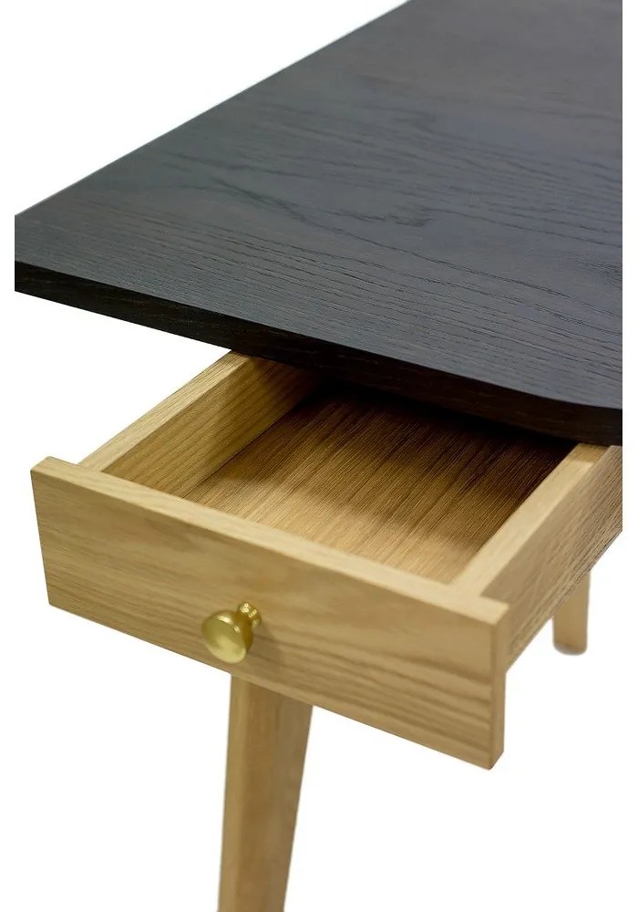 Birou cu aspect de lemn de stejar 70x140 cm Nice – Woodman