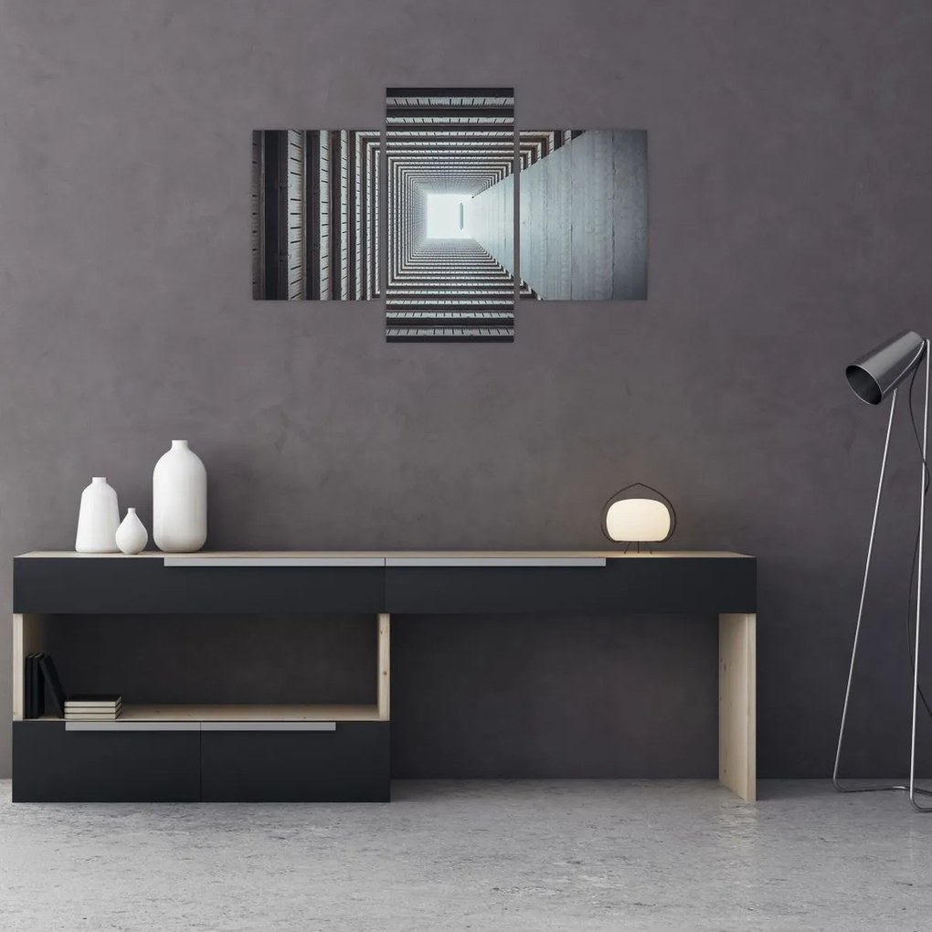 Tablou - Vedere din interiorul clădirii (90x60 cm)