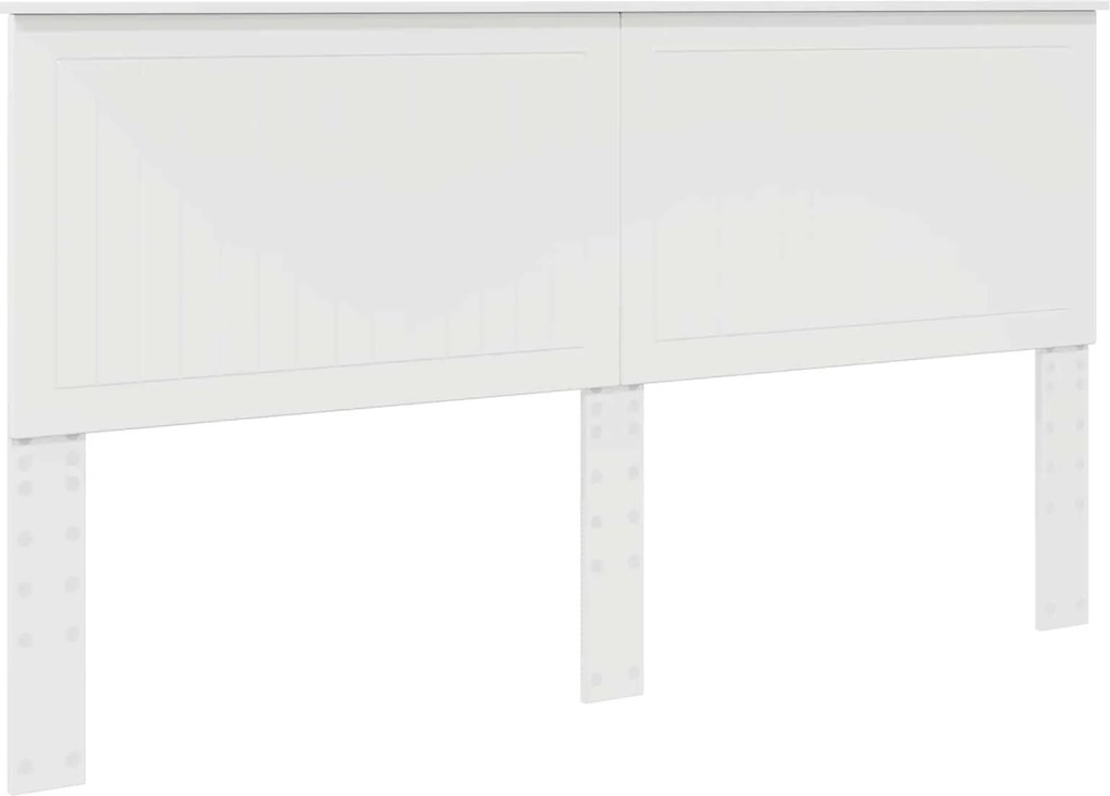 vidaXL Tăblie cap cu headboard Alb 180 cm Lemn compozit